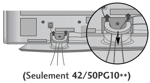 LG 42PG1000 - Comment fixer le dispositif de fixation des cables - 1