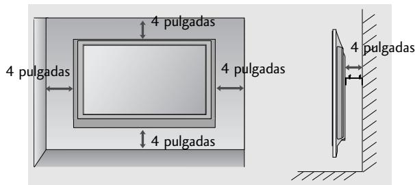 LG 42PG1000 - MONTAJE EN PARED: INSTALLACION HORIZONTAL - 2