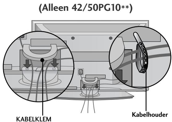 LG 42PG1000 - Monteer de KABELKLEM als hier aangegeven. - 1