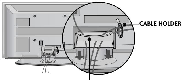 LG 42PG1000 - Install the CABLE MANAGEMENT CLIP as shown. - 2
