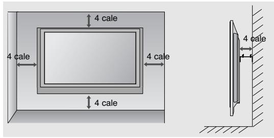 LG 42PG1000 - MONTAZ NA sCIANIE: INSTALLACJA W POZIOMIE - 2