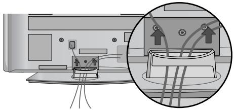 LG 42PG1000 - Kabeliç tvarkymo spaustuko nuèmimas - 2