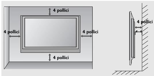 LG 42PG1000 - MONTAGGIO A PARETE: INSTALLAZIONE ORIZZONTALE - 2