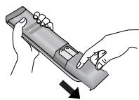 LG 42PG1000 - INSTALLATION AF BATTERIER - 1