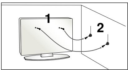LG 42PG1000 - Veuillez installer la television avec precaution pour EVITER qu'elle NE TOMBE. - 1