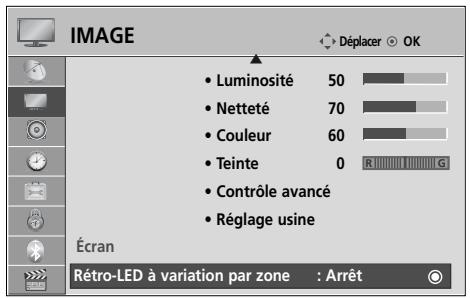 LG 32LH3000 - Variation locale de l'éclairage (42/47LH90\*\* uniquement) - 1