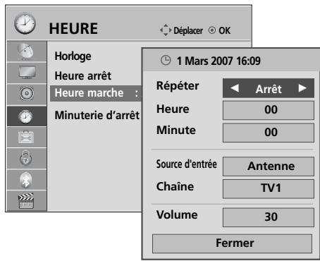 LG 32LH3000 - ACTIVATION ET DÉSACTIVATION DU MINUTEUR - 2