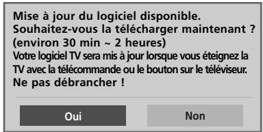 LG 32LH3000 - Lors du réglage de l'option "Mise à jour Auto." - 1
