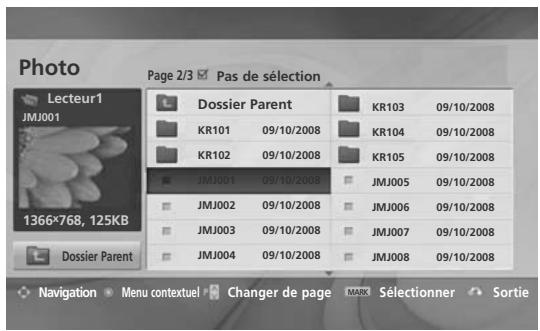 LG 32LH3000 - Sélection de photos et menu contextuel - 1