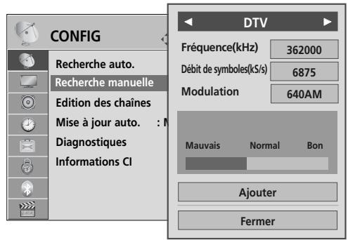 LG 32LH3000 - RECHERCHE MANUELLE (EN MODE NUMÉRIQUE) - 13