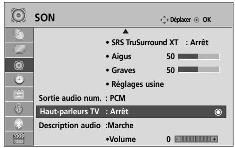 LG 32LH3000 - ACTIVATION ET DÉSACTIVATION DES HAUT-PARLEURS - 1
