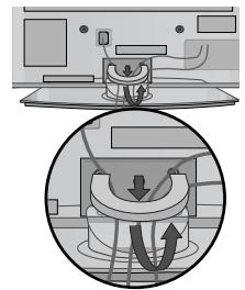 LG 32PG6000 - Como remover o clipe de所提供 do cabo - 2
