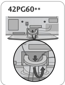 LG 32PG6000 - Kaapelipidikkeen irrottaminen - 2