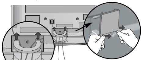 LG 32PG6000 - Come rimuovere il clip per cavi. - 8