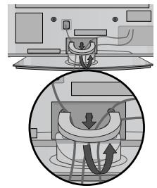 LG 32PG6000 - Kabeliu tvarkymo spaustuko nuëmimas - 2