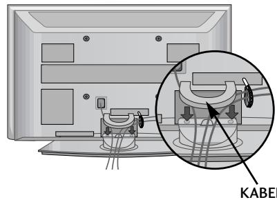 LG 32PG6000 - Monteer de KABELKLEM als hier aangegeven. - 1