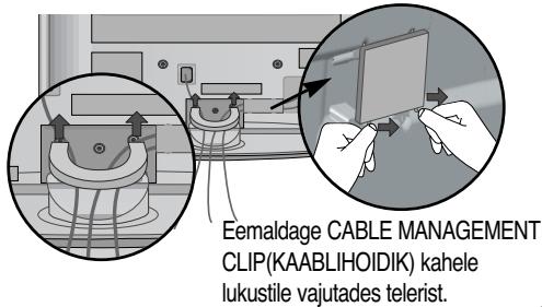 LG 32PG6000 - Kuidas eemaldada kaablihoidikut - 4