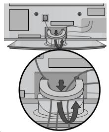LG 32PG6000 - Kablo)yonetimi klipsinin ickarilmasi - 2