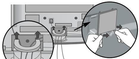 LG 32PG6000 - CómoPTRar el clip para la sujeción del cable - 4