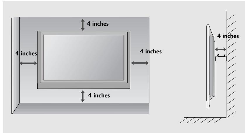 LG 32PG6000 - WALL MOUNT: HORIZONTAL INSTALLATION - 2