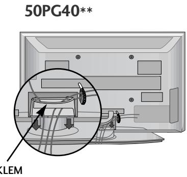 LG 32PG6000 - Monteer de KABELKLEM als hier aangegeven. - 2