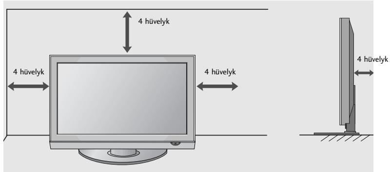 LG 32PG6000 - A KÉSZÜLEK ELHELYEZÉSE A TALPON - 2