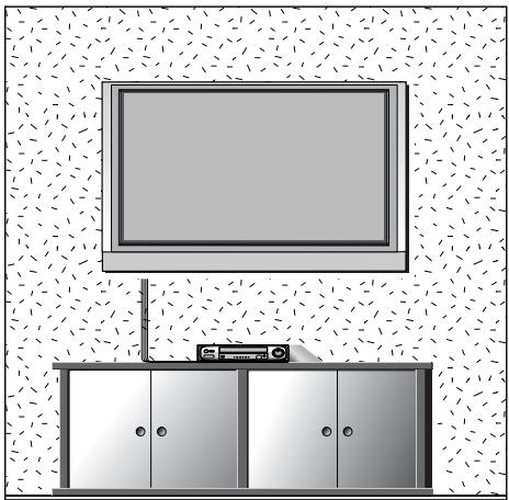 LG 32PG6000 - VAGGMONTERING: HORIZONTELL INSTALLATION - 1