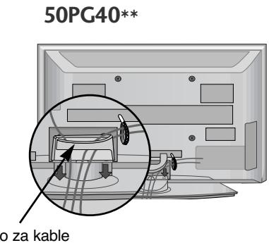 LG 32PG6000 - DRžALO ZA KABLE namestite tak, kot kaže slika. - 2