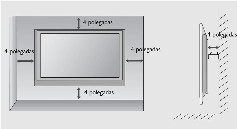 LG 32PG6000 - MONTAGEM NA PAREDE: INSTALLAÇAO HORIZONTAL - 2