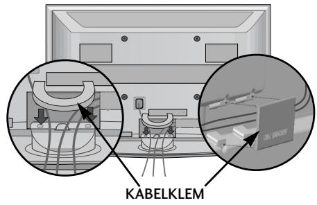 LG 32PG6000 - Monteer de KABELKLEM als hier aangegeven. - 3