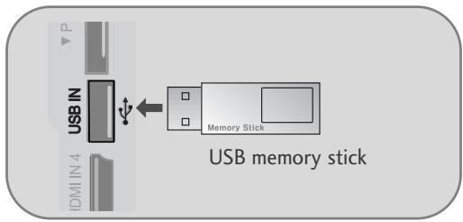 LG 32PG6000 - BIJ HET AANSLUITEN VAN HET USB TOESTEL - 1