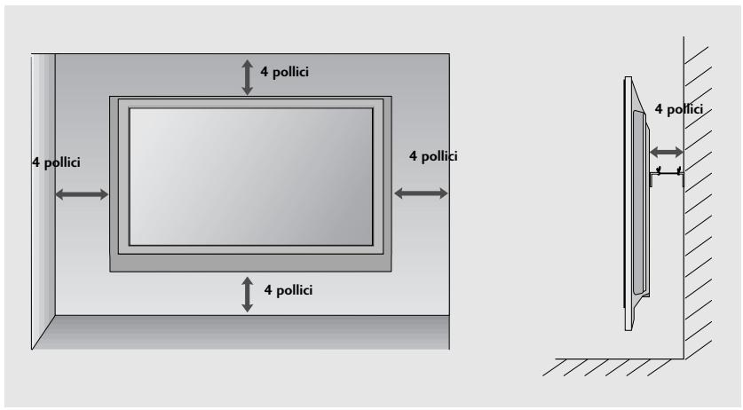 LG 32PG6000 - MONTAGGIO A PARETE: INSTALLAZIONE ORIZZONTALE - 2