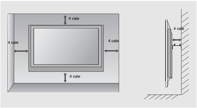 LG 32PG6000 - MONTAZ NA sCIANIE: INSTALLACJA W POZIOMIE - 2