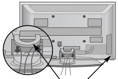 LG 32PG6000 - KABLO YÖNETİMI KLIPSI'ni gosterildigi sekilde yerleştiniz. - 3
