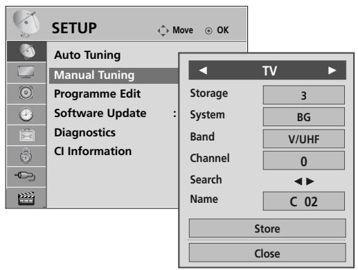 LG 42PQ3000 - MANUAL PROGRAMME TUNING (IN ANALOGUE MODE) - 3