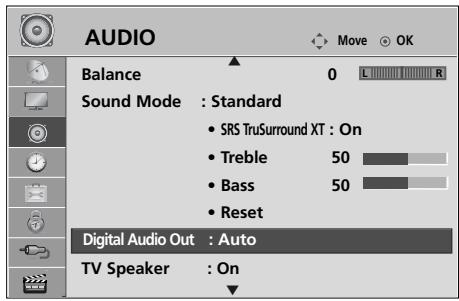 LG 42PQ3000 - SELECTING DIGITAL AUDIO OUT - 1