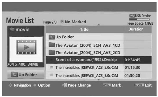 LG 42PQ3000 - Movie Selection and PopUp Menu - 1