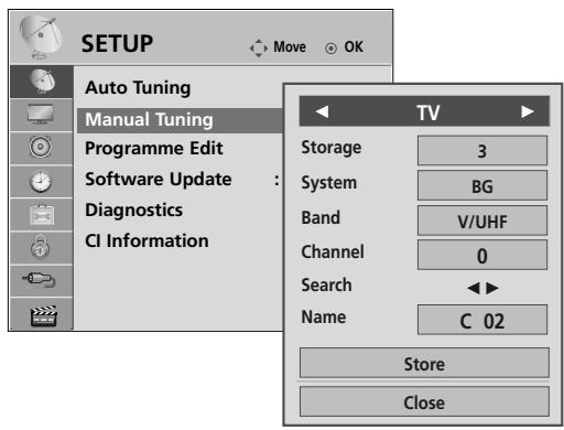 LG 42PQ3000 - MANUAL PROGRAMME TUNING (IN ANALOGUE MODE) - 17