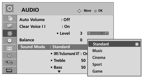 LG 42PQ3000 - PRESET SOUND SETTINGS-SOUND MODE - 3