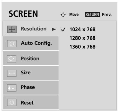 LG 42PQ3000 - Selecting Resolution - 3