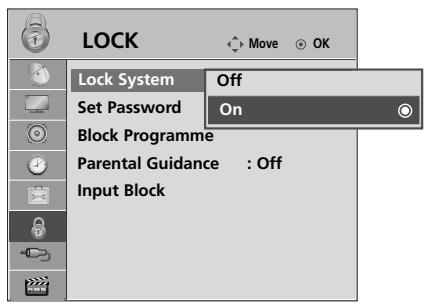 LG 42PQ3000 - SET PASSWORD & LOCK SYSTEM - 3