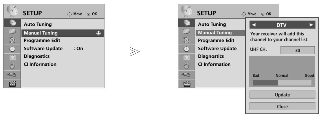LG 42PQ3000 - MANUAL PROGRAMME TUNING (IN DIGITAL MODE) - 1