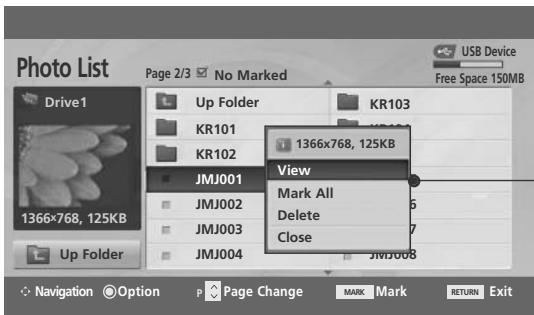 LG 42PQ3000 - Photo Selection and PopUp Menu - 3