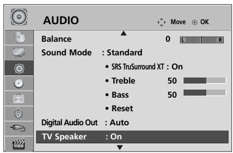 LG 42PQ3000 - TV SPEAKERS ON/ OFF SETUP - 1