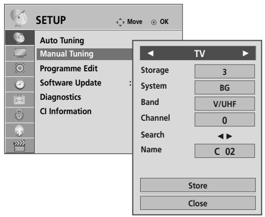 LG 55SL8000 - MANUAL PROGRAMME TUNING (IN ANALOGUE MODE) - 3