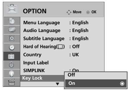 LG 55SL8000 - KEY LOCK - 3