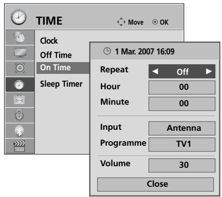 LG 55SL8000 - AUTO ON/OFF TIME SETTING - 3