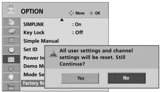 LG 55SL8000 - (RESET TO ORIGINAL FACTORY SETTINGS) - 3