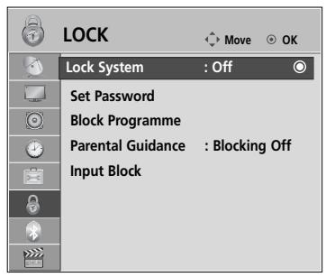 LG 55SL8000 - SET PASSWORD & LOCK SYSTEM - 1