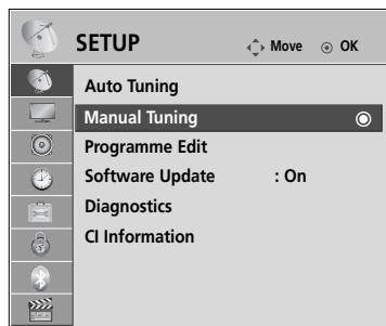 LG 55SL8000 - MANUAL PROGRAMME TUNING (IN ANALOGUE MODE) - 15